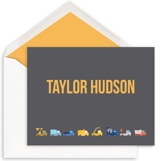 Trucks Folded Note Cards